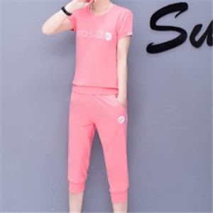 [ST-0027] เสื้อ+กางเกง   สีชมพู   F ////