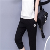 [ST-0027] เสื้อขาว+กางเกงดำ    